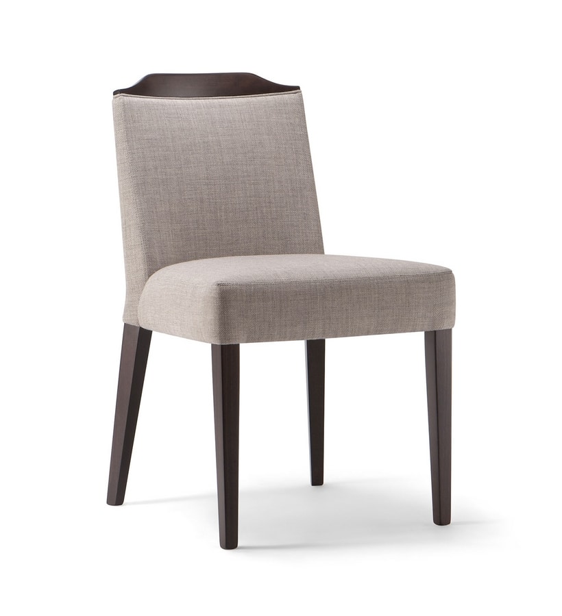 BOSTON SIDE CHAIR 010 S, Upholstered chair with a refined design