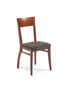 Egle, Chair in beech, in modern style, for dining rooms