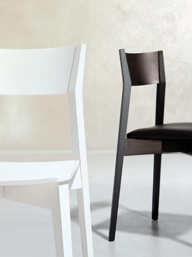 Miss, Wooden chair for bars and restaurants