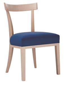 Victor 8001, Wooden chair with padded seat