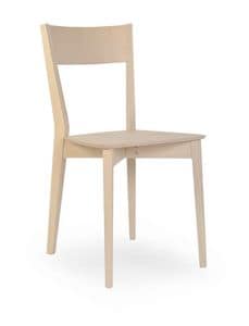 Alice, Chair in solid oak, essential style