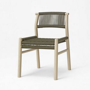 Haiku nautical rope chair, Wooden chair with nautical rope weaving