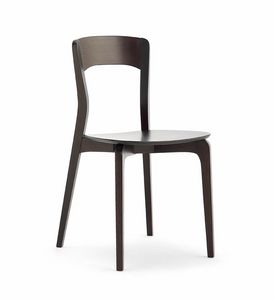 ISOTTA wood, Chair in ash wood, plywood seat