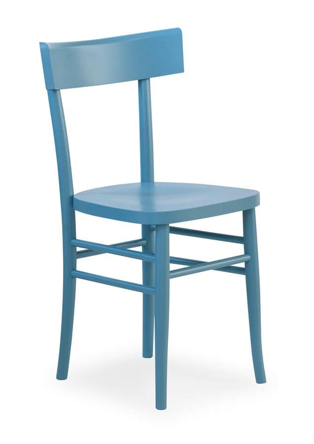 Milano, Chair in beech wood, in various colors