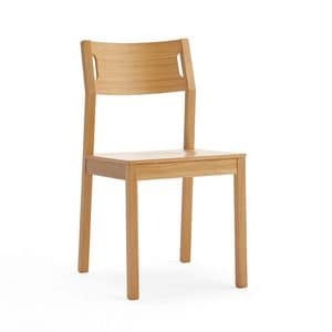Moijto wood, Dining chair made of beech wood, plywood seat