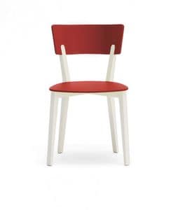 Roger, Chair in solid wood, large seat and back