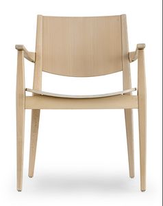 Rosa wood ARMS, Wooden chair with armrests