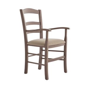 RP42AP, Wooden chair with armrests