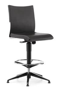 AVIA 4150, High stool for professional office, with footstools