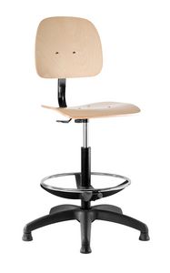 Labor W designer chair, Seat for designer, swivel and height adjustable