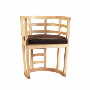 Cartesia 3881/A, Chair in curved maple wood