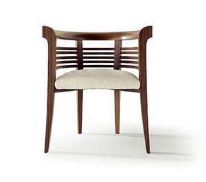 PO79 Dolfin armchair, Armchair in solid wood