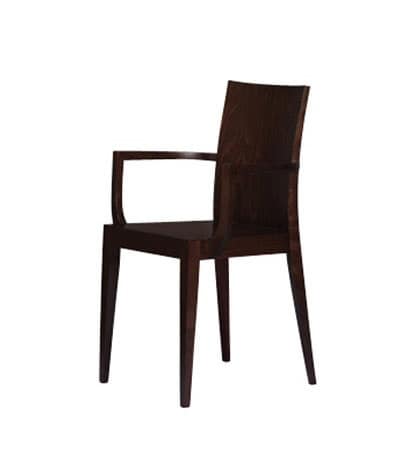 334, Chair entirely in beechwood, for restaurants