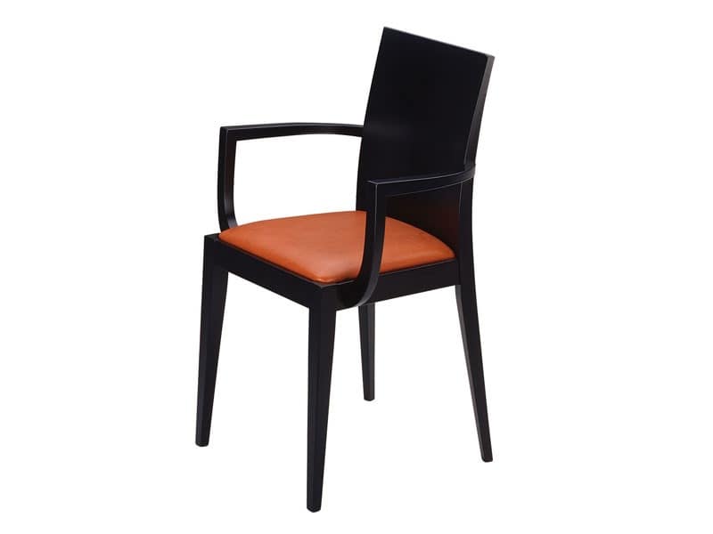 Masha/P, Armchair with padded seat, for bars and restaurants