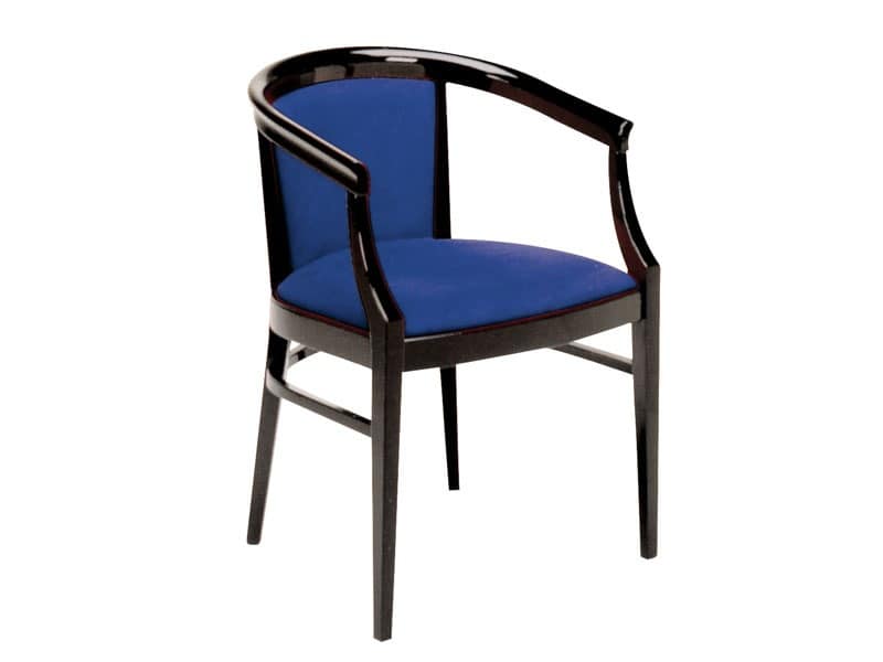 064, Classic style armchair made of painted wood, for restaurants
