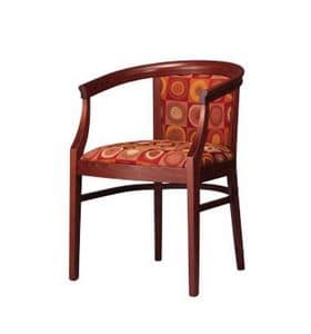 430, Armchair in beechwood, stylish and sturdy, padded