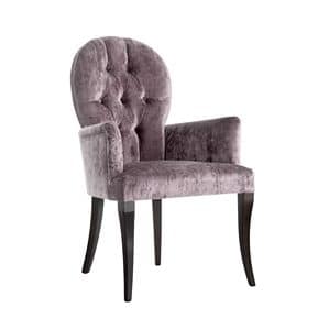 Art. CA136, Chair with armrests, for classical dining room