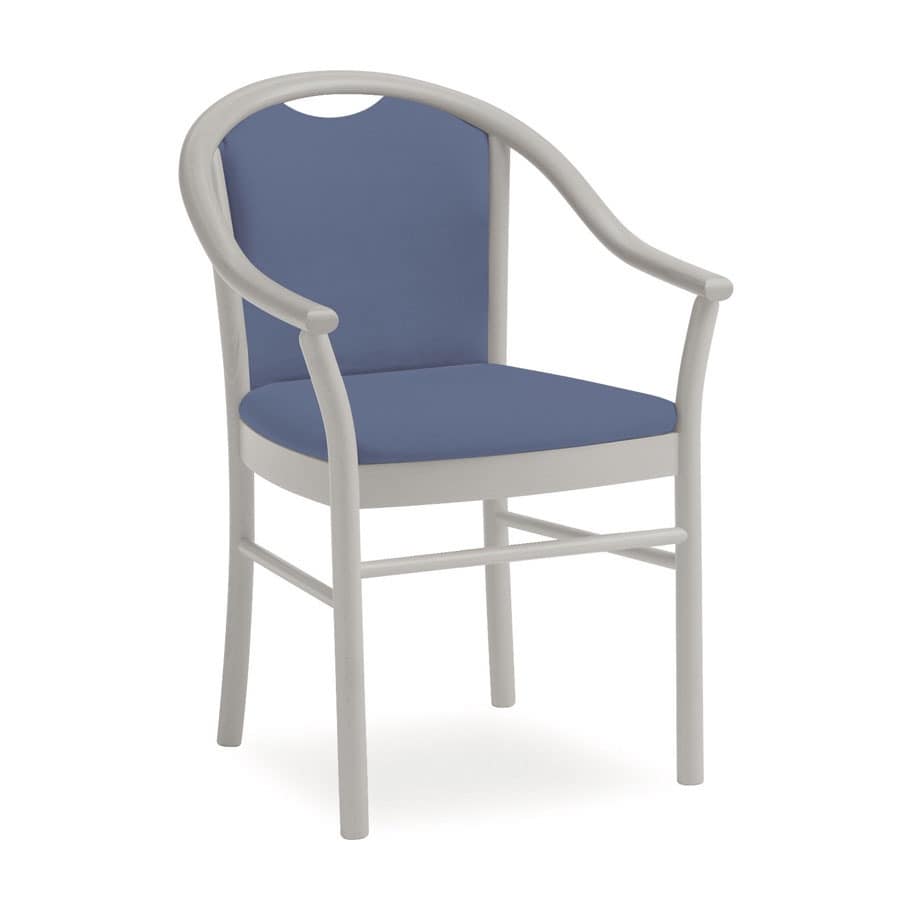 Dolly L1175 M, Classic chair with armrests, functional, for hotels