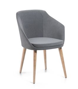 Adele PL, Small armchair upholstered in fabric