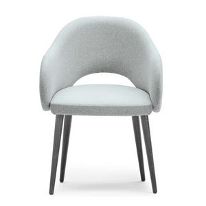 Airy 06131, Comfortable padded armchair, with wooden legs