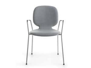Alis P 4L/FU, Padded stackable armchair