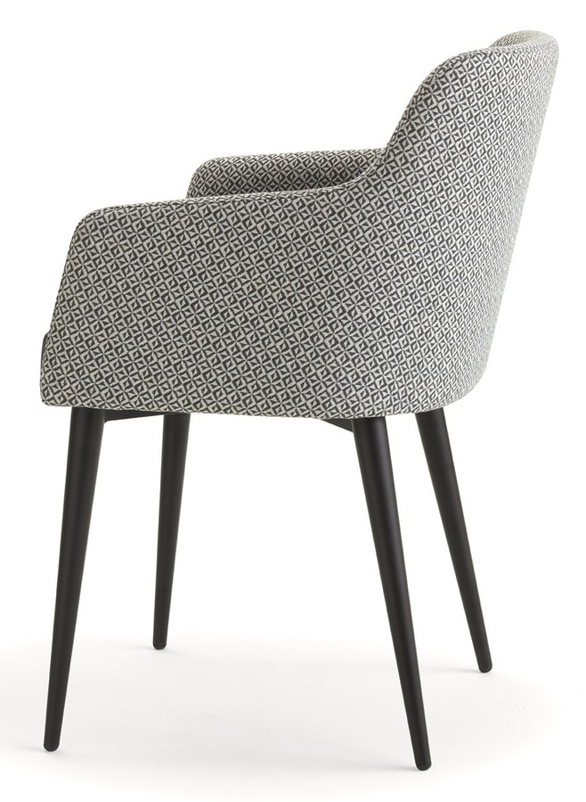 Andy-PM, Armchair with legs in tubular iron