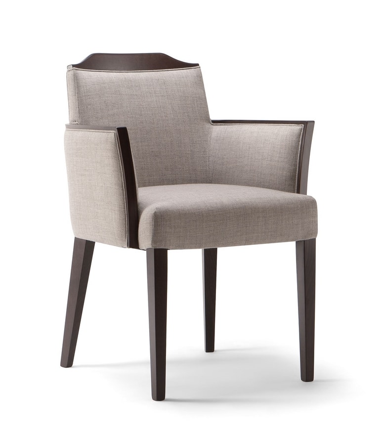 BOSTON ARMCHAIR 010 PB, Modern chair for contract use