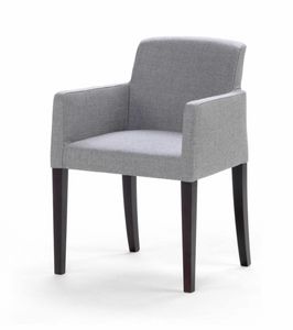 Chair 285, Padded chair with wood legs