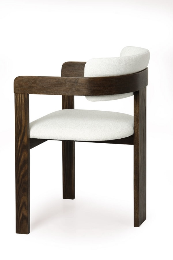 Cologne, Upholstered wooden chair with armrests