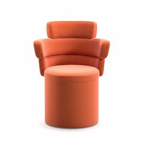 Dam TUB XL, Upholstered armchair with high backrest