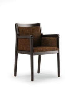 FULLY/P, Armchair in wood for hotel lobbies and waiting rooms
