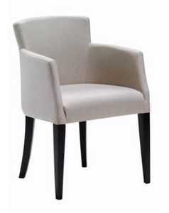 Garda-P, Upholstered small armchair for dining room
