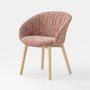 Konny Soft, Padded armchair, with wooden legs