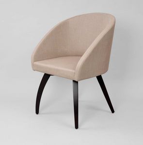 M46, Armchair with curved legs in wood