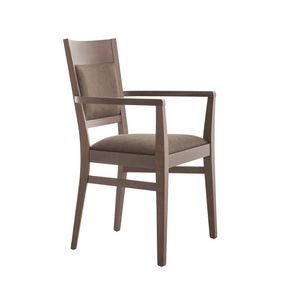 MP472BP, Comfortable chair with armrests for hotels