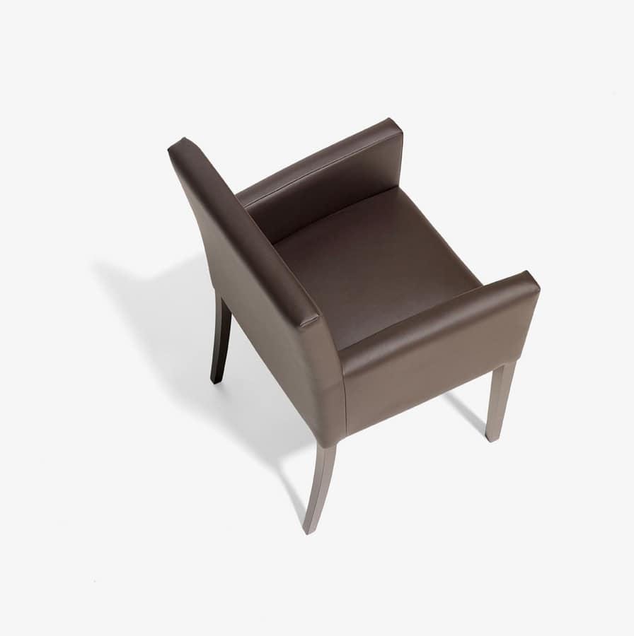 POLTRONA RELAX, Essential chair with beechwood frame