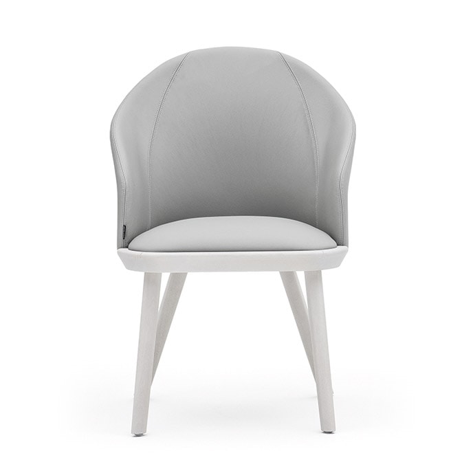 Rivolì 03331, Modern padded chair in fireproof polyurethane