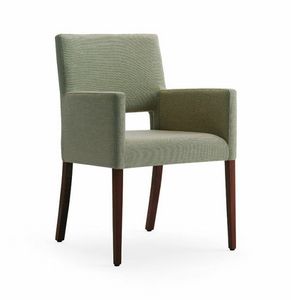 Stella PG, Armchair in beech wood upholstered