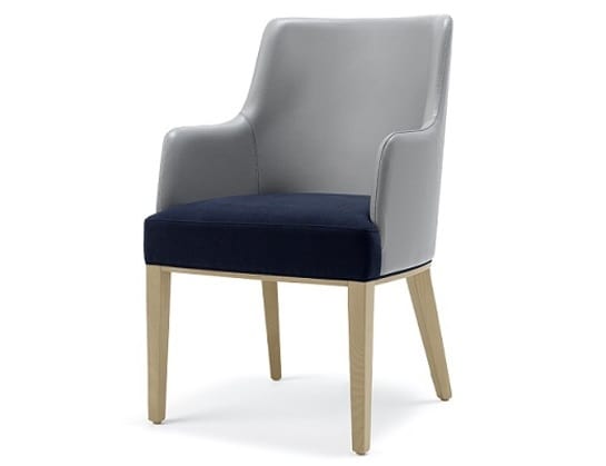 Tina-P1, Padded armchair with customizable upholstery