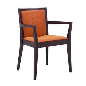 TOUCH armchair 8639A, Essential chair with arms Restaurants
