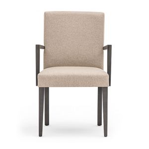 Zenith 01621, Armchair with arms with wooden frame, upholstered seat and back, fabric covering, for contract and domestic use