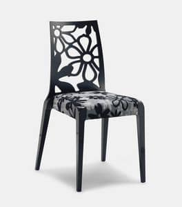 Art. 152, Wooden chairs, backrest with flower texture