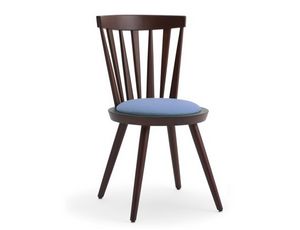 Isolda-S1, Chair with back with vertical slats