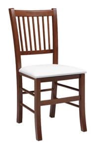 SE 430, Chair with backrest with vertical slats, for restaurants
