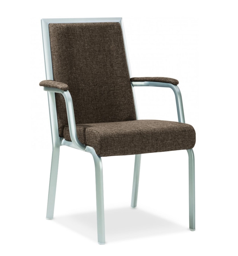 Simbia, Stackable padded chair for banquets and restaurants