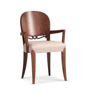 110, Beechwood chair with comfortable padding