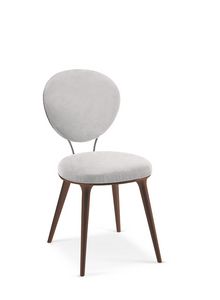 1200, Padded chair in ash, for restaurants and hotels