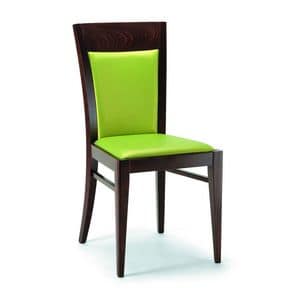 181, Modern padded wooden chair for Living and dining room