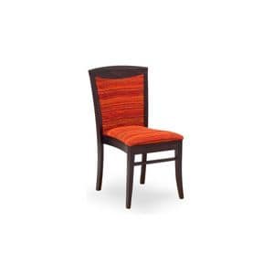 406 SLS STK, Upholstered chair with wooden frame, for Restaurant