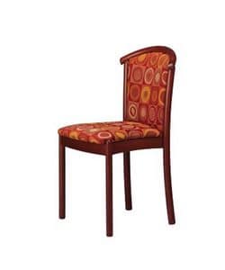 407 STK, Dining chair, beechwood, upholstered, for hotels